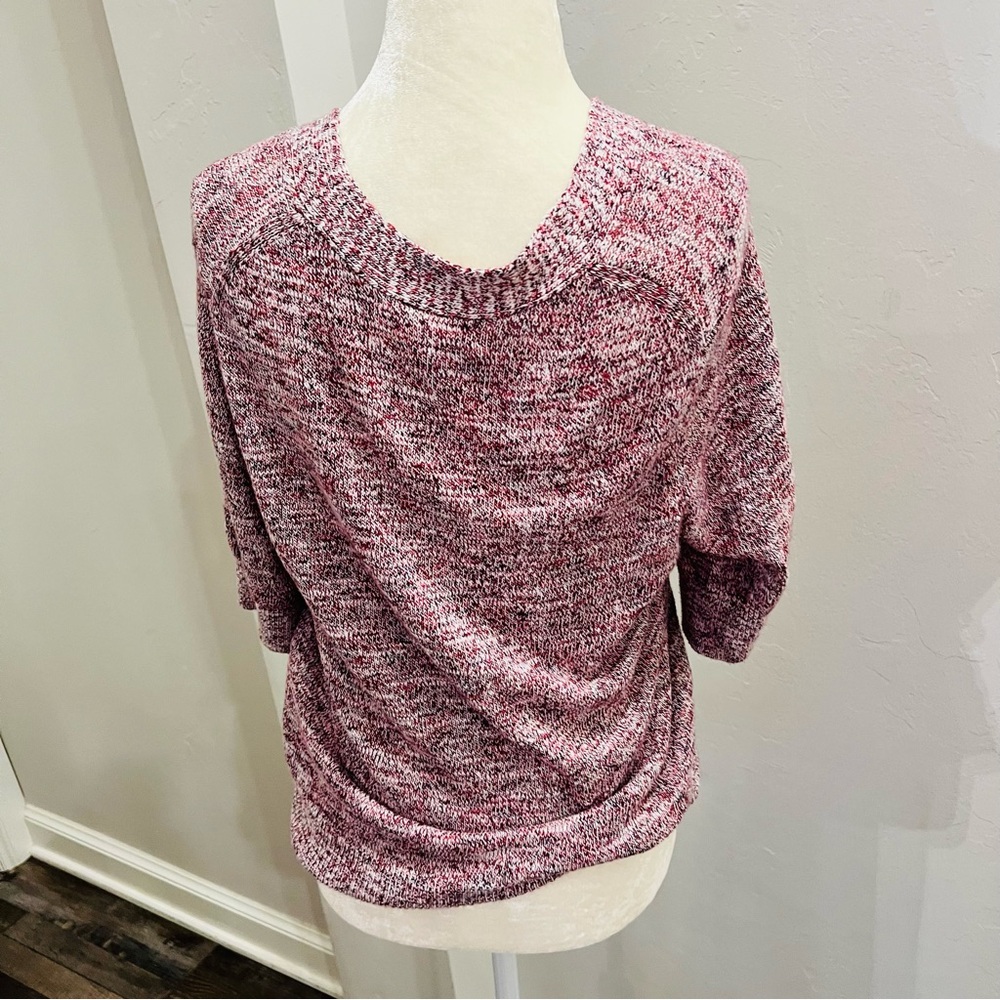 Banana Republic Women's Cardigan V-Neck Sweater Size S Short Sleeves Pink - Picture 4 of 5